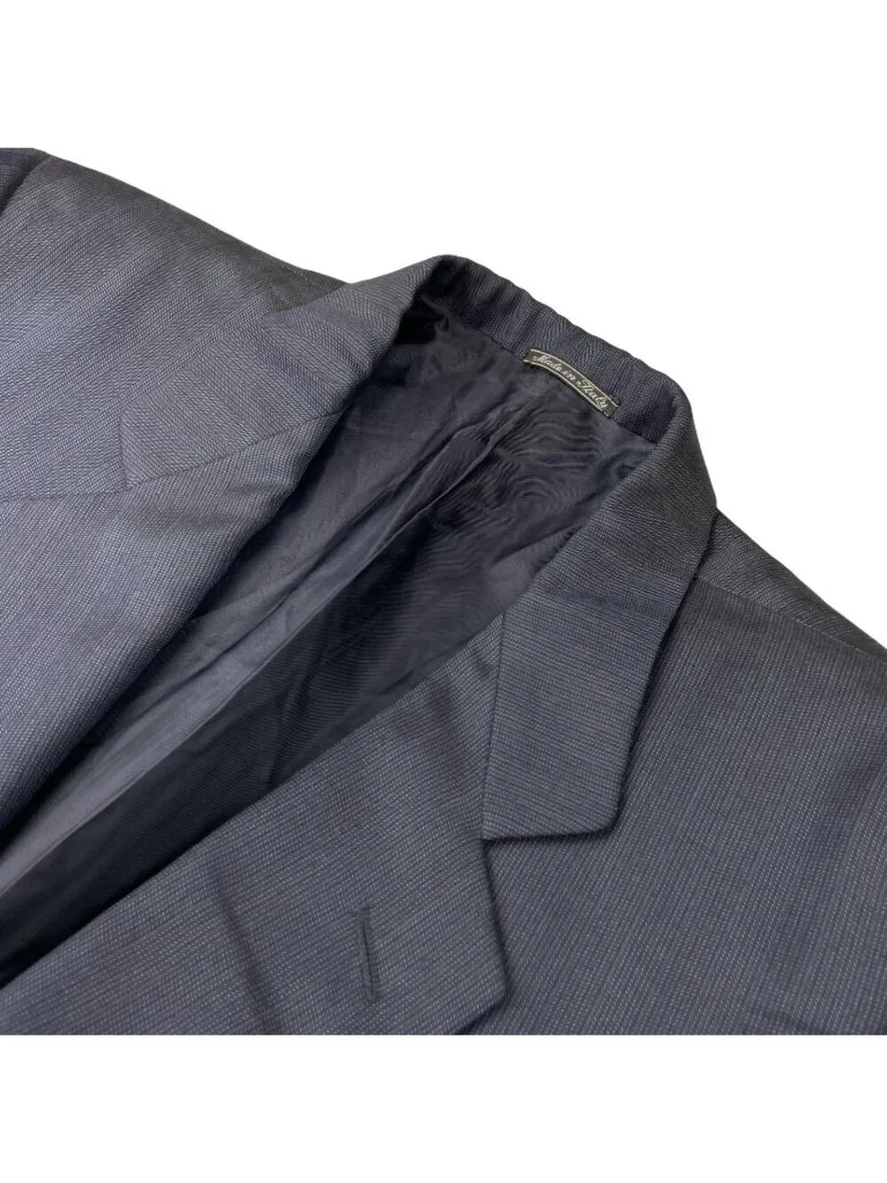 Ermenegildo Zegna Men’s Wool/Silk 2-Button Blazer Navy Blue • Italy • 42R US